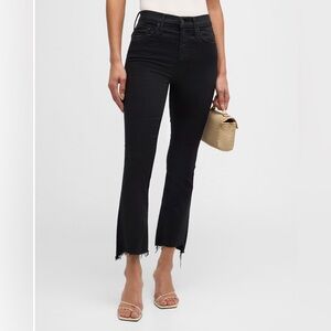 Mother crop Black Jeans